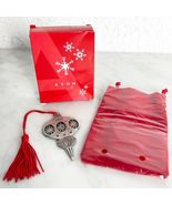 Avon Pewter Christmas Ornament 2019 Vintage Inspired Rhinestones Velvet ... - $39.39 CAD