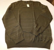 Marc Anthony Men&#39;s Long Sleeve V Neck Sweater Shirt XXL 2XL MAS316100 Brown NWT - £28.49 GBP