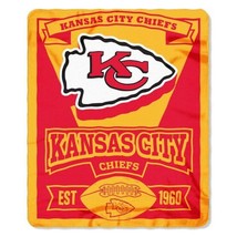 Kansas City Chiefs Blanket Fleece Soft Throw Marque Series New NFL - £17.28 GBP