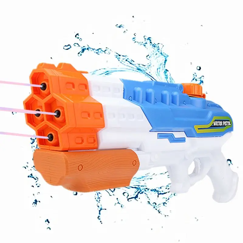 1200CC Water Gun Soaker 4 Nozzles Water Blaster Squirt Gun 30ft Water Pistol - £16.43 GBP