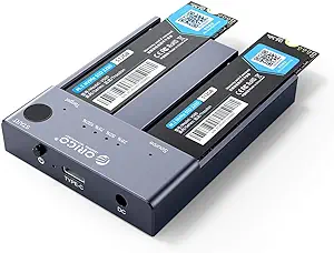 ORICO M.2 NVMe Cloner Dual-Bay NVMe Docking Station USB C to NVMe SSD En... - $268.99