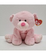 Ty Pluffies Baby Woods Pink Bear 8&quot; Soft Plush 2010 Stuffed Animal Toy W... - $74.29 CAD