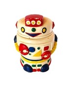 Vintage WhiteBot Robot Ceramic Cookie Jar Taylor NG Win Japan San Francisco 1985 - £35.38 GBP