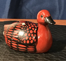 Vintage Fitz Floyd Ceramic Vernissage Duck Trinket Box~USED~Hand painted... - $5.89