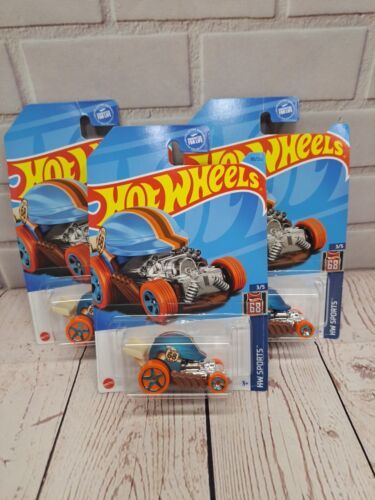 (3) HOT WHEELS LOT HEAD GASKET SPORTS SERIES #3/5 ORANGE &amp; BLUE DIECAST ... - $6.45