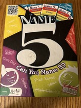 Can You Name 5?  Fun Board Game - Excellent Condition - Complete - $10.00