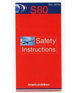 American Airlines S80 Safety Card 06/03 - £13.98 GBP