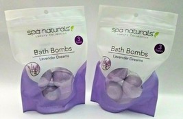 LOT 2 Sealed Packs Lavender Dreams Spa Bath Bombs Soak Scoops Bag 3+3 = 10.6 Oz. - £11.81 GBP