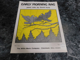 Early Morning Rag Piano Solo by David Karp - £2.35 GBP