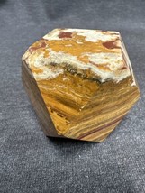 Vintage 3D Geometric - 14 Sided Solid Natural Stone Paperweight - £12.15 GBP