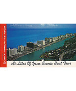 1972 Hi-Lites of Your Scenic Boat Tour Miami Vintage Album 10 Postcard I... - $5.45 CAD