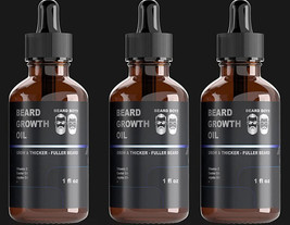 3 Beard Boys Growth Oil, Serum, Grow A Thicker Quickly, Oil Growth, Beard, Grow - $29.95