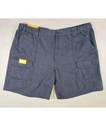 Savane Cargo Hiking Shorts Men 40 Blue Elastic Waist Tech Pockets Outdoo... - £16.76 GBP