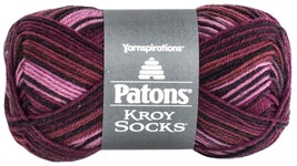 Patons Kroy Socks Yarn-Amethyst Stripes - £9.04 GBP