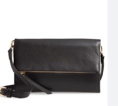 Nordstrom Elenor Leather Crossbody Bag Black Purse NWT AD - £47.40 GBP