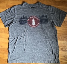 MISSOURI T-Shirt Adult Sz L Gray SHOW ME STATE Hanes - $13.50