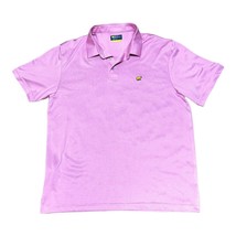 Jack Nicklaus Mens Polo Shirt L Pink Striped Cotton Blend Golf Athletic Collared - £13.97 GBP