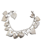 JCM (JACMEL) MAURITIUS Charm Bracelet Sterling Silver 20.39g  Lobster Ca... - $1,843.85 MXN