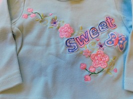 Snugabye Baby Girl&#39;s Youth Long Sleeve T Shirt Size 3-6 Months &quot;Sweet&quot; GUC - £8.10 GBP