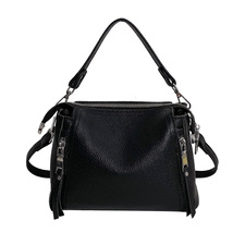 Women Handbag 100% Genuine Leather Shoulder bag Brand Small Bucket Bag High Qual - £39.70 GBP