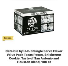 HEB Cafe Ole Value Pack 100 ct Texas Pecan, Snickernut, San Antonio, Hou... - £100.59 GBP