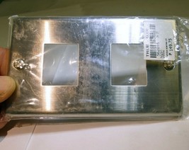 Toshiba  1 gang Stainless Steel Wall Plate  for Double Coax data - $8.81