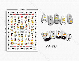 Nail art 3D stickers decal cartoon mouse dog CA143 - £2.52 GBP