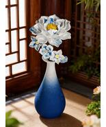Handmade Ceramic Flower Simulation Eternal Bloom Gradient Living Room De... - $79.90