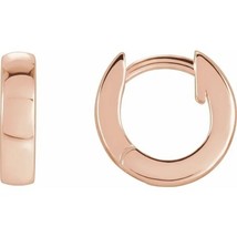 14k Rose Gold 9.5 MM Huggie Earrings - £341.91 GBP