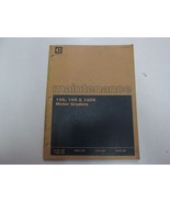 Caterpillar 12G 14G 140G Livellatrici Manuale Di Manutenzione MACCHIATO OEM - $47.67 CAD