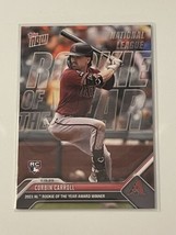 Corbin Carroll - 2023 MLB TOPPS NOW Card OS11 Rookie Of The Year Orioles In Hand - £7.84 GBP