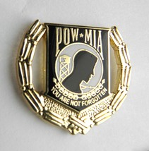 Pow Wreath Mia You Are Not Forgotten Lapel Pin Badge 1 Inch - £4.56 GBP