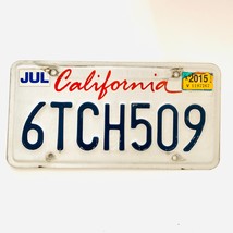 2015 United States California Lipstick Passenger License Plate 6TCH509 - £12.37 GBP