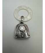 Vintage Sterling Silver WEB Victorian Style Baby Rattle Birth Record Kee... - $84.49 CAD
