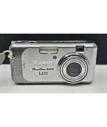 Canon PowerShot A410 3.2MP Digital Camera - Silver PARTS/REPAIR ONLY Pow... - $295.62 MXN