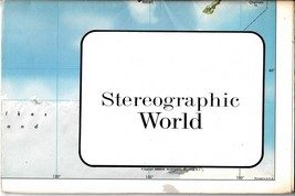 Vintage Hammond Stereographic World Map 1980&#39;s - $14.84