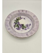 Vintage Purple Floral Large Party Ashtray - $46.38