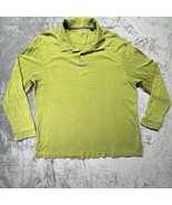 Tasso Elba Polo Shirt Mens XLarge Olive Green Long Sleeve Golf Golfer Ca... - $40.92 CAD