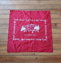 1985 Country Western Round Up Attitash Mountain Bartlett Nh Advertising Bandana - £14.46 GBP