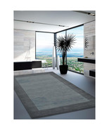 Glitzy Rugs 5 x 8 ft. Hand Tufted Wool Contemporary Rectangle Area Rug Blue - €215,45 EUR