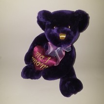 Dan Dee #1 MOM Purple Teddy Bear Plush Mother&#39;s Day Birthday Gift Stuffed Animal - £13.42 GBP