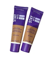 (2) RIMMEL STAY MATTE Foundation 501 Full Coverage Noisette, Flawless Fi... - $243.66 MXN