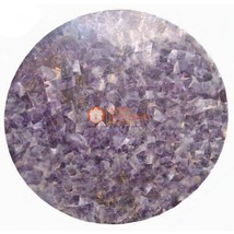 Large Round Purple Agate Semi Precious Stone Handmade Gemstone Tabletop Home Dec - £190.98 GBP+