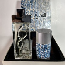 Roberto Cavalli Man 3.4oz Edt + 2.7oz Deodorant Rare - New In Luxury Set - £148.89 GBP