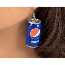 Pepsi Soda Can Beverage Women Girls Fashion Dangle Eardrop Earrings - Sodapop Je - £5.79 GBP