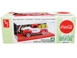 Collectible Display Show Case with Red Display Base and 4 &quot;Coca-Cola&quot; Display... - £25.16 GBP