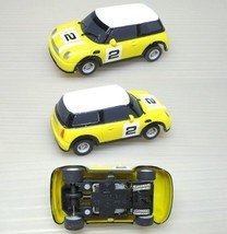 2007 Micro Scalextric MINI COOPER HO Slot Car UK Yellow - £23.59 GBP