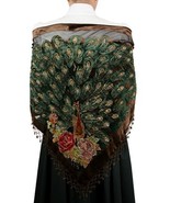 CHOC BROWN TRIBAL GYPSY BOHEMIAN DELUXE BEADED PEACOCK HIP SCARF ATS REN... - $176.01 CAD