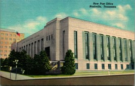 New United States Post Office Building Nashville Tennessee UNP Linen Postcard A5 - £2.28 GBP