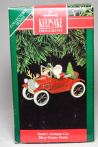 Hallmark: Santa&#39;s Antique Car - Here Comes Santa - Series 13th Keepsake Ornament - £11.07 GBP